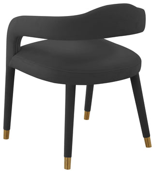 Lucia Black Velvet Dining Chair