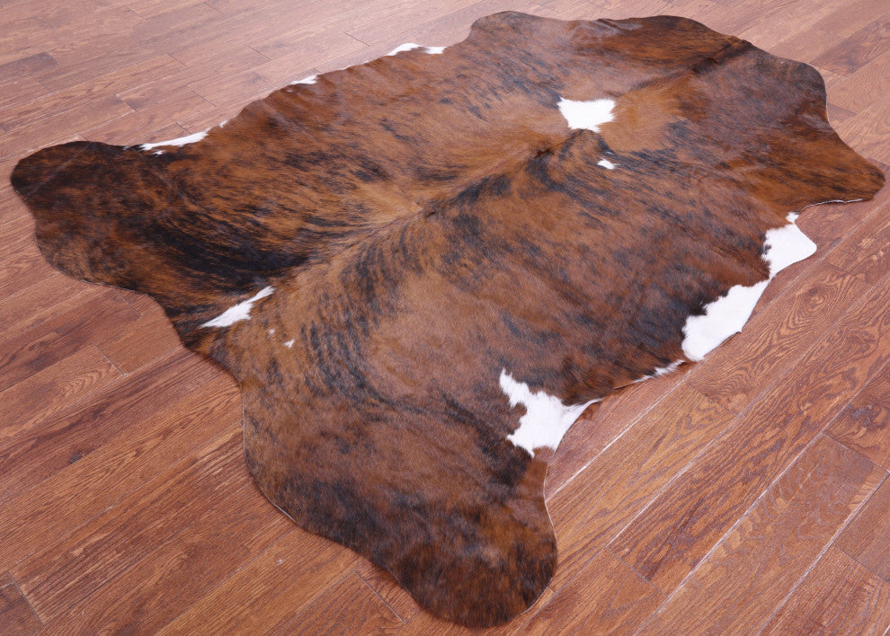 Organic Natural Hair-On Cowhide Area Rug 7' 1" X 5' 10" C1498