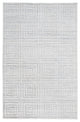 Weave & Wander Tatem Minimal Viscose Rug, White/Gray, 2' x 3' Rug
