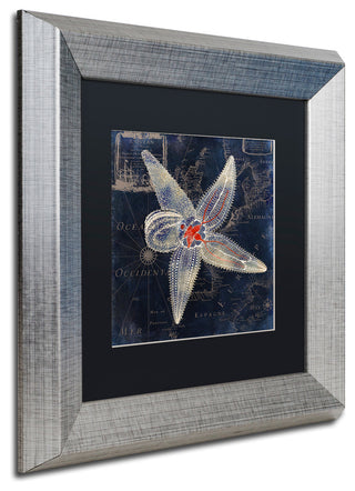 Color Bakery 'Maritime Blues IV', Silver Frame, Black Mat, 11x11