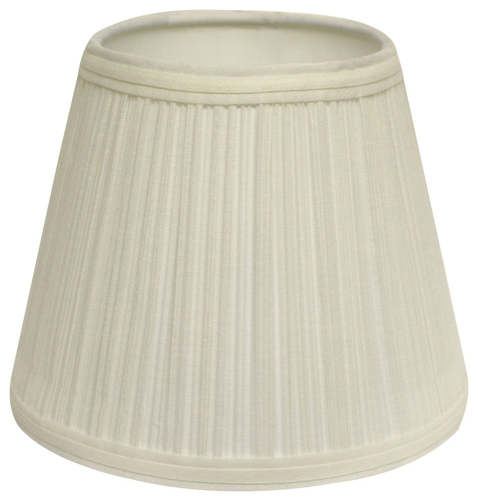 12" White Empire Hardback Slanted Broadcloth Lampshade WF