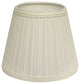 12" White Empire Hardback Slanted Broadcloth Lampshade WF