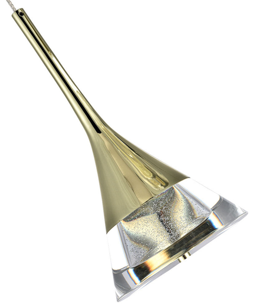Amalfi 5-Light ETL Certified Integrated LED Chandelier Lighting Fixture, Gold