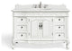 Antique White Traditional Style Single Sink Beckham Bathroom Vanity, White, 48", Single Sink, With Mirror, Freestanding