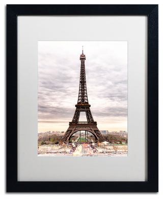 Philippe Hugonnard 'The Eiffel Tower', Black Frame, White Mat, 20x16