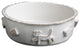 Small Dog Food, Water Bowl, French White
