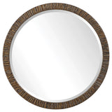 Uttermost Wayde Gold Bark Round Mirror