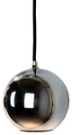 Innermost Modern Boule Pendant Light, Chrome Globe