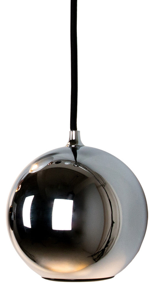 Innermost Modern Boule Pendant Light, Chrome Globe