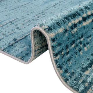 Unique Loom Oasis Calm Area Rug, Blue, 2' 0 X 12' 0 Runner
