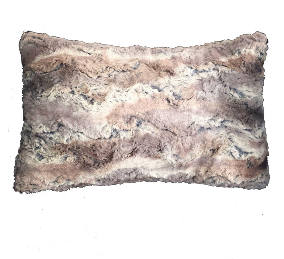 Elegant Brandy Fox Light Brown Gold White Handmade Luxury Pillow, Light Brown Gold White, Double Sided 24" X 24"
