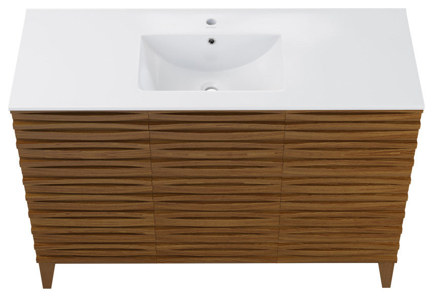 Cascade 48'' Bathroom Vanity, Walnut