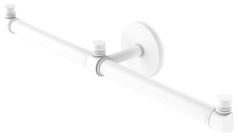 Prestige Skyline 2 Arm Guest Towel Holder, Matte White