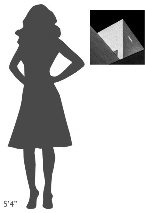 "Triangles" Stretched Canvas Giclee by Hilde Ghesquiere, 18"x18"