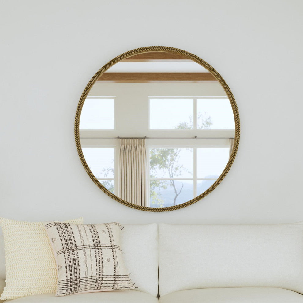 Bronze Circular 48x48 Mirror