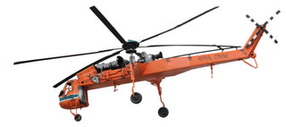 12" Orange Metal Hand Painted Model Airplane Tabletop Sculpture