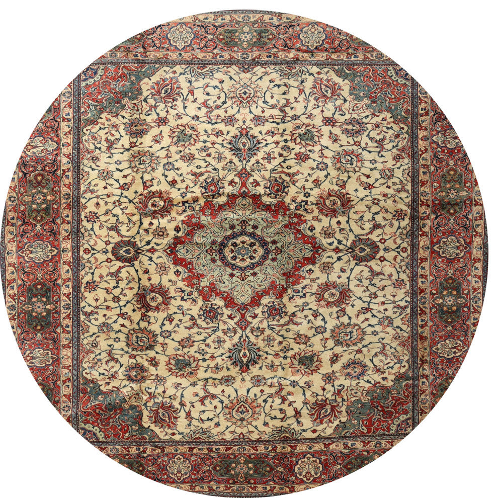 Ahgly Company Indoor Round Traditional Area Rugs, 3' Round