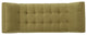 GDF Studio Madrid Tufted Fabric Ottoman Bench, Green