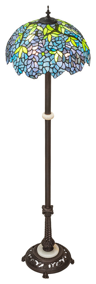 62 High Tiffany Wisteria Floor Lamp