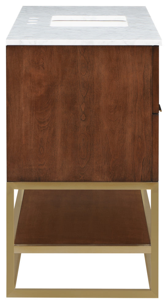 Monad Bathroom Vanity, Walnut, 48" Wide
