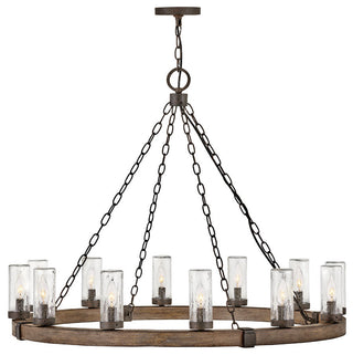 Hinkley Lighting 29207 Sawyer 12 Light 38"W Open Air Outdoor Ring - Sequoia