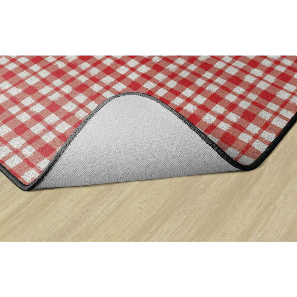 Flagship Carpets FA1820-22FS Watercolor Gingham Red