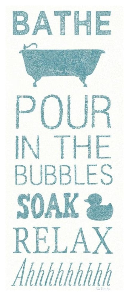 "Hand Towel Bath" Digital Paper Print by Sue Schlabach, 18"x42"