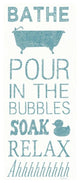 "Hand Towel Bath" Digital Paper Print by Sue Schlabach, 18"x42"