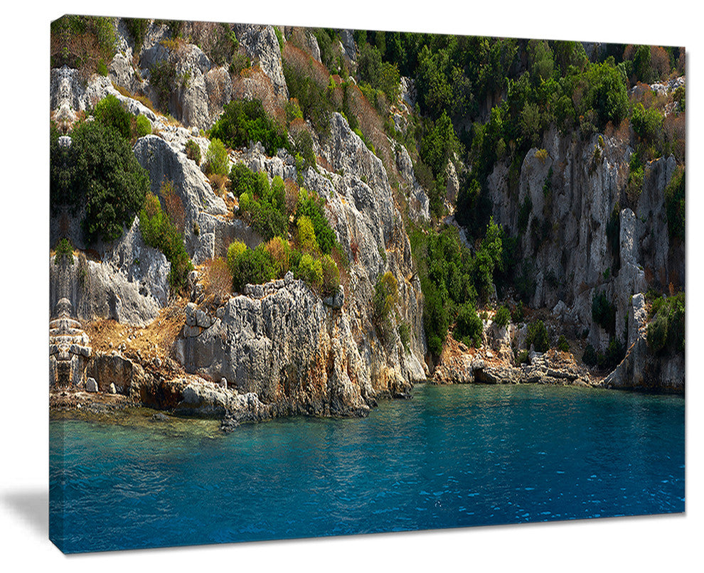 "Beautiful Turkey Tropical Beach" Landscape Print Wall Art, 40"x30"
