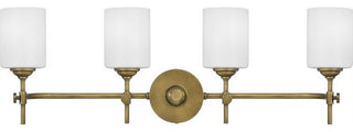 Aria 4-Light Bath Vanity, Weathered Brass
