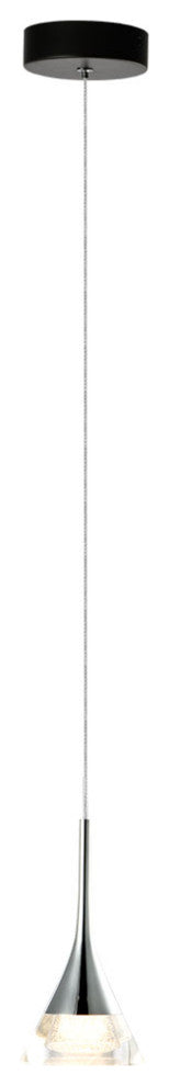 Amalfi 4.75" ETL Certified Integrated LED Pendant Lighting Fixture, Black