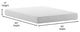 Jasmine Charcoal & Green Tea Cooling Gel Memory Foam 8" CertiPUR-US Mattress, White, Queen