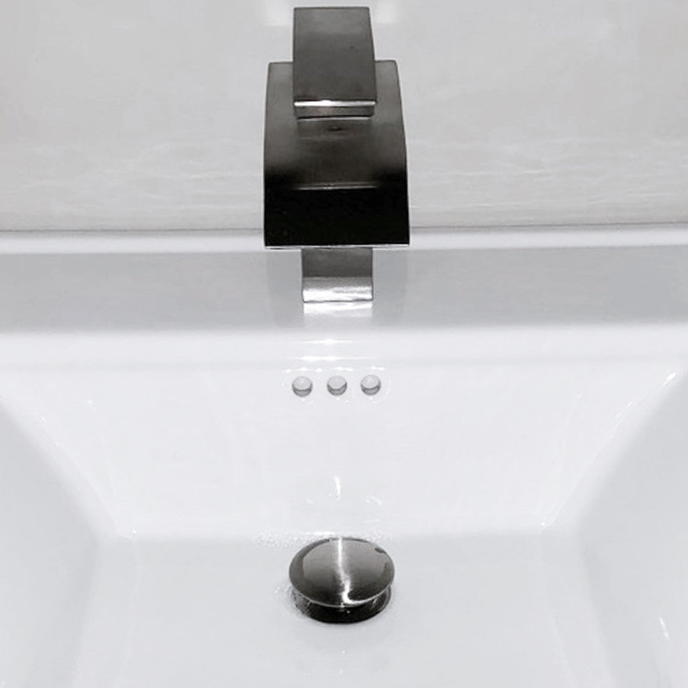 Novatto Remi Single Lever WaterSaver Bathroom Faucet, GF-136SWS, Brushed Nickel