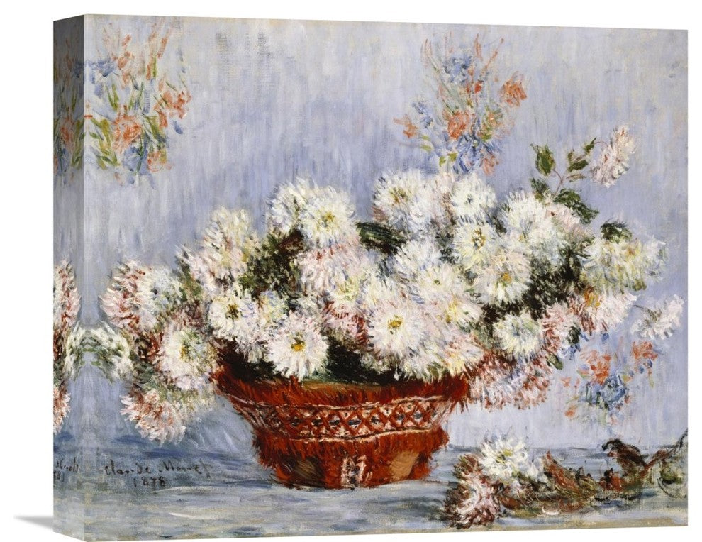 "Chrysanthemums" Artwork, 16" x 13"