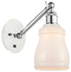 Innovations 317-1W-WPC-G391-LED 1-Light Sconce, White and Polished Chrome