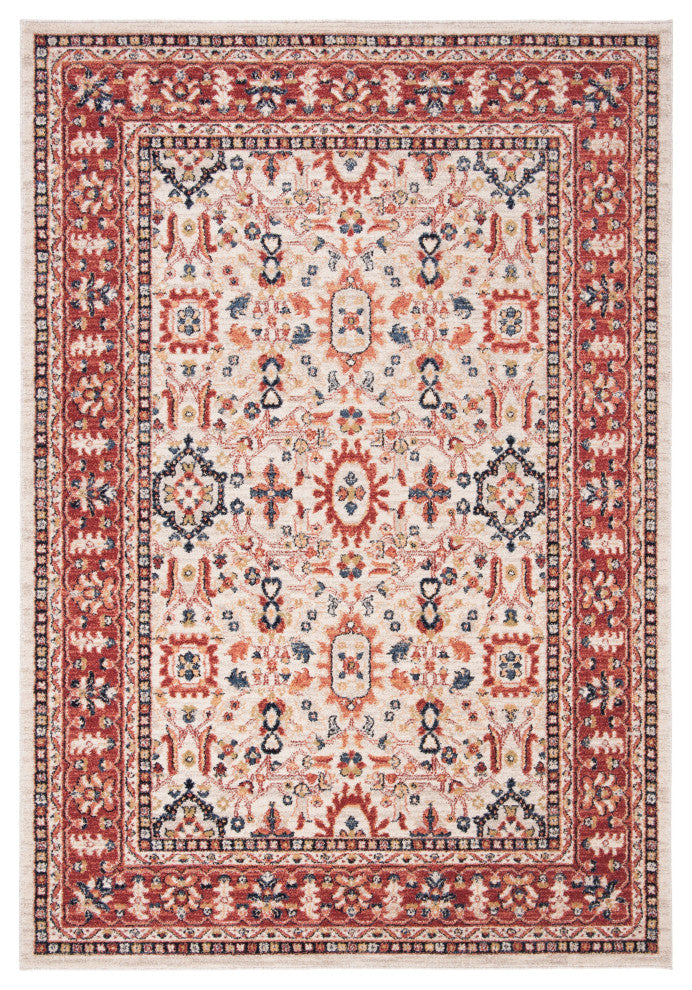 Safavieh Charleston Collection CHL412 Rug, Ivory/Red, 4'x6'