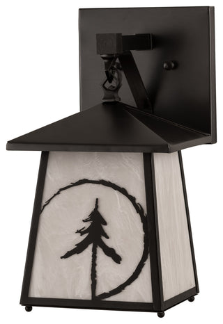 8 Wide Evergreen Etch Wall Sconce