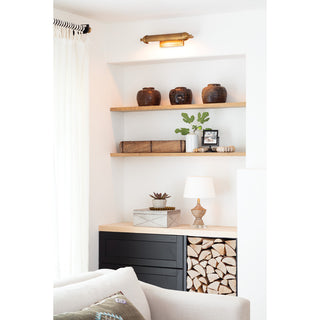 Devon Picture Light Small, Natural Brass