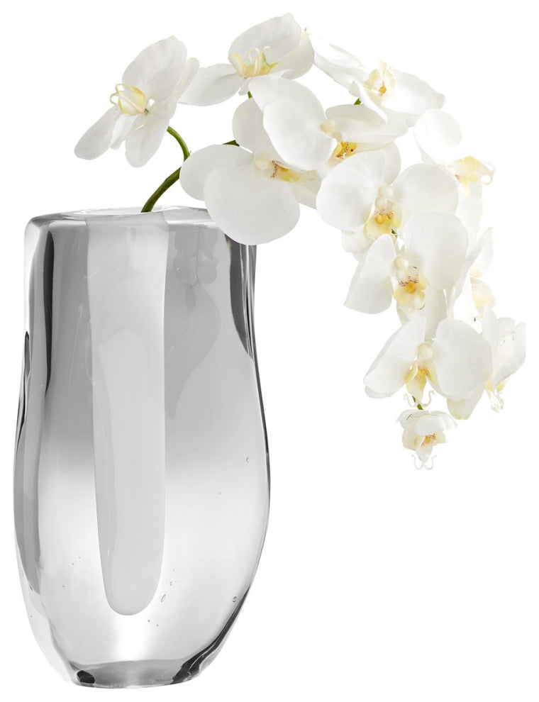 Cyan Inverted Oppulence Vase 11252, Clear