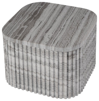 Sylvester 16" W Rectangular Marble Side Table