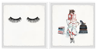 Model to Be Diptych, 2-Piece Set, 24x24 Panels