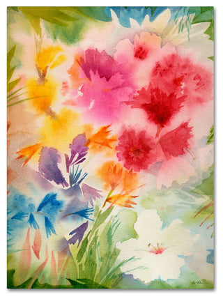 'Bright Garden' Canvas Art by Sheila Golden