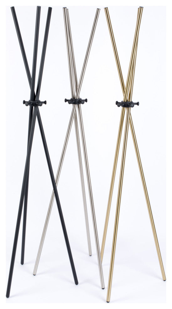 Tripod Metal Coat Rack | DF Darwin, Silver