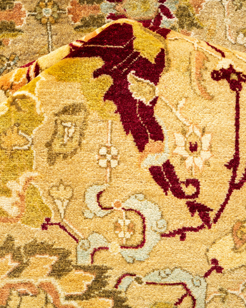 Mogul, One-of-a-Kind Hand-Knotted Area Rug Yellow, 8' 3" x 10' 4"