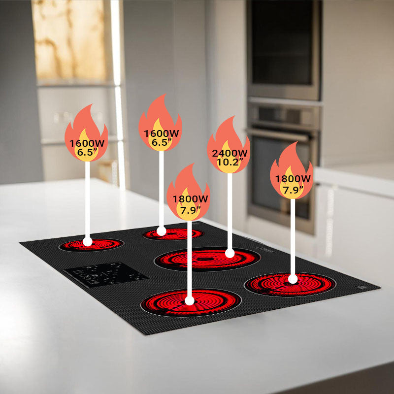 Conserv 36" Built-in Induction Cooktop 5 Burner 220V