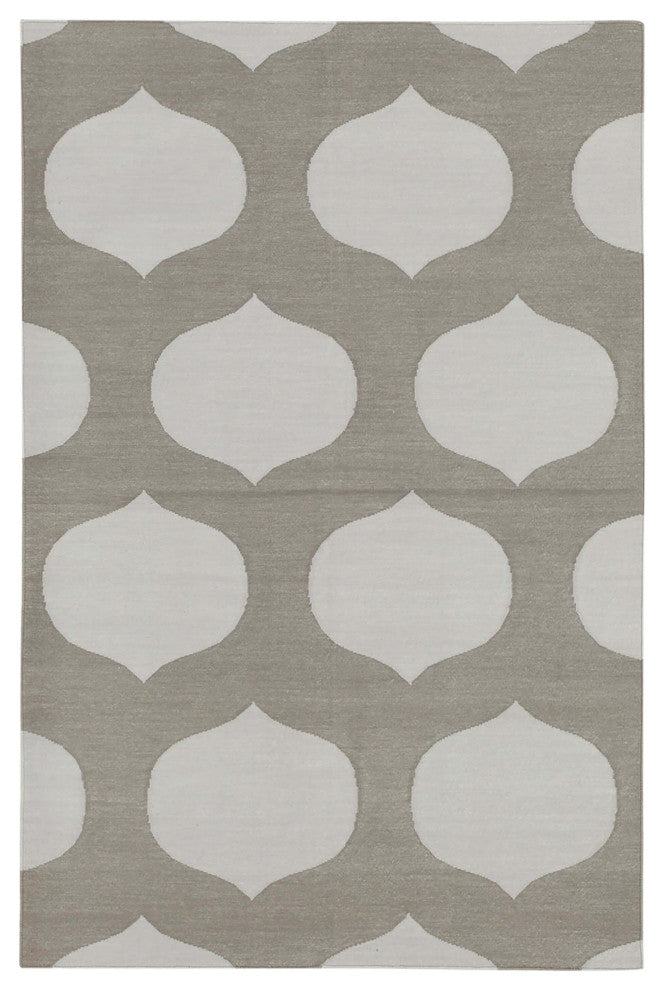 Rug N Carpet - Handmade Wool 3' 6'' x 5' 5'' Flatweave Dhurrie Kilim Rug
