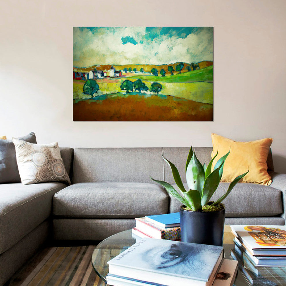 "Beyond The Trees" by Eddie Barbini, Canvas Print, 18"x12"