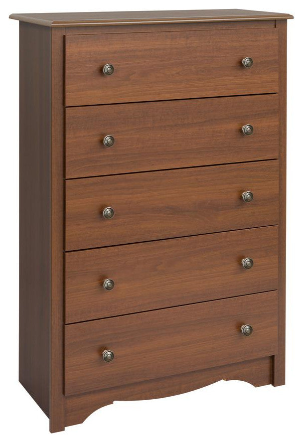 Cherry Monterey 5 Drawer Chest