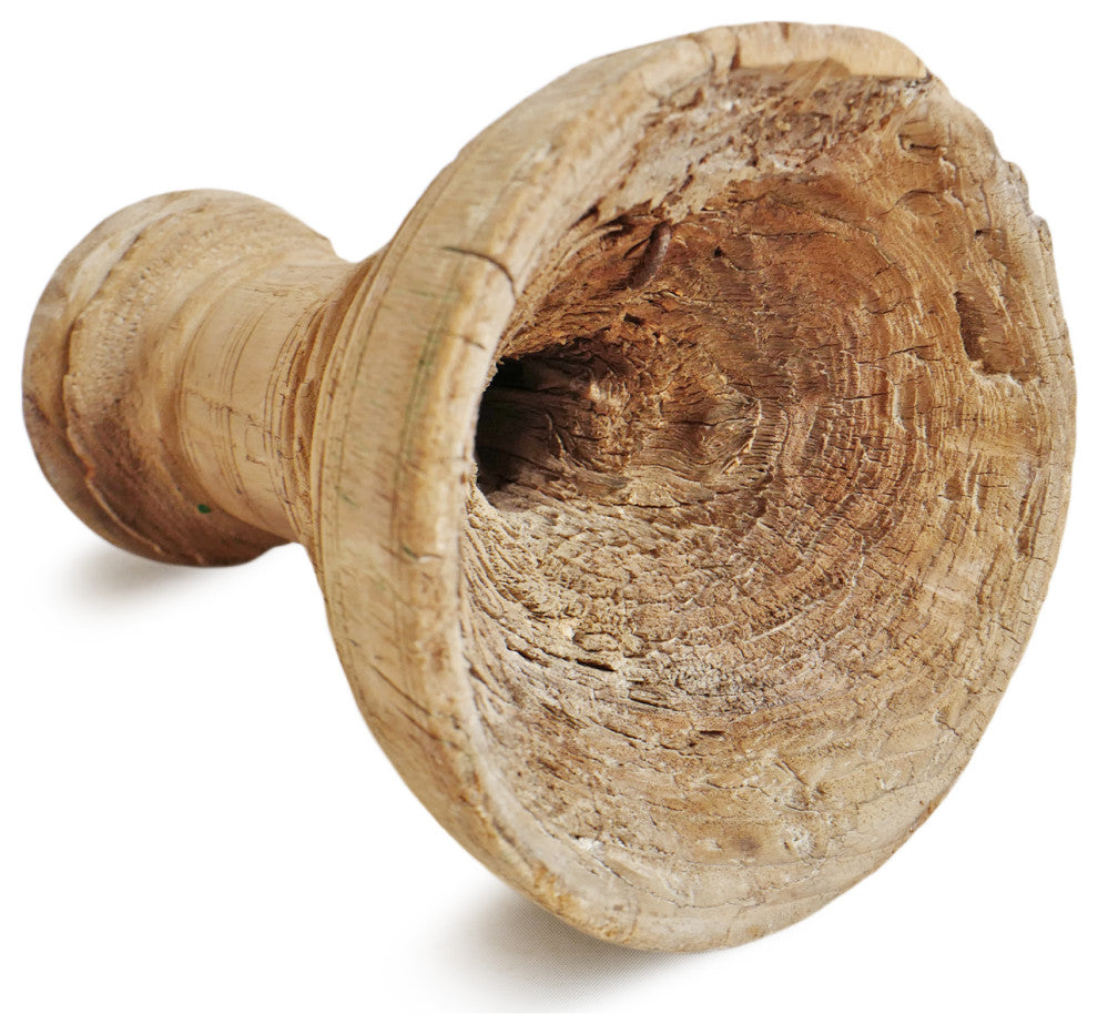 Consigned Old Wood India Mortar Cup 15