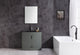 36" Pewter Green Bathroom Vanity, PVC